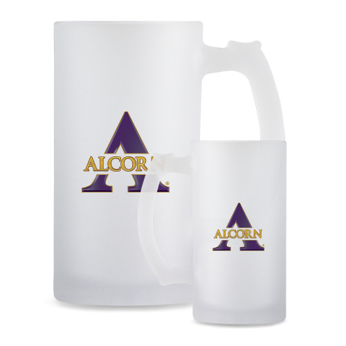  Full Color Decorative Frosted Glass Mug 16oz - Alcorn A