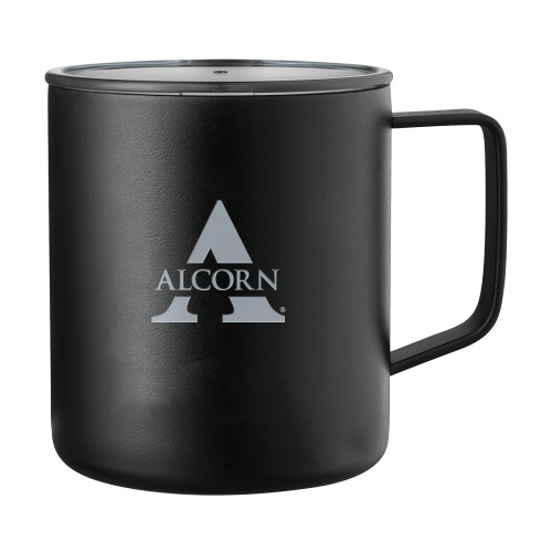  Rover Camp Vacuum Insulated Black Mug 14oz - Alcorn A  Engraved
