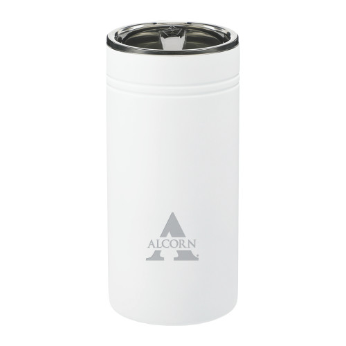  Sherpa Vacuum White Tumbler & Insulator 12oz - Alcorn A  Engraved