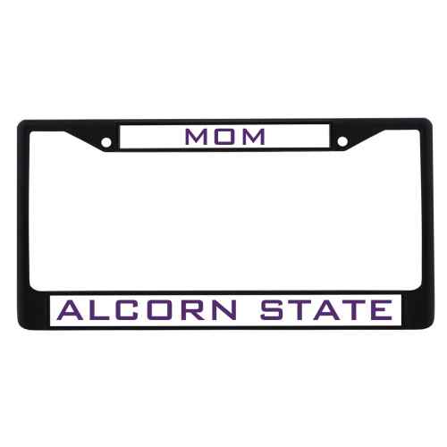  Mom Metal License Plate Frame in Black - Official Artwork