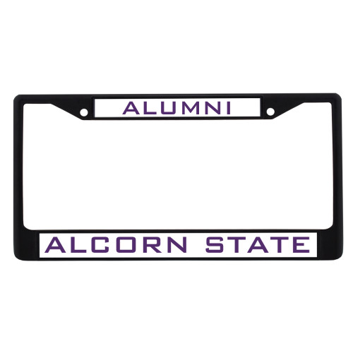  Alumni Metal License Plate Frame in Black - Official Artwork