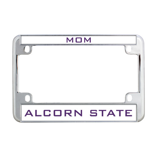  Metal Motorcycle License Plate Frame in Chrome - Official Artwork