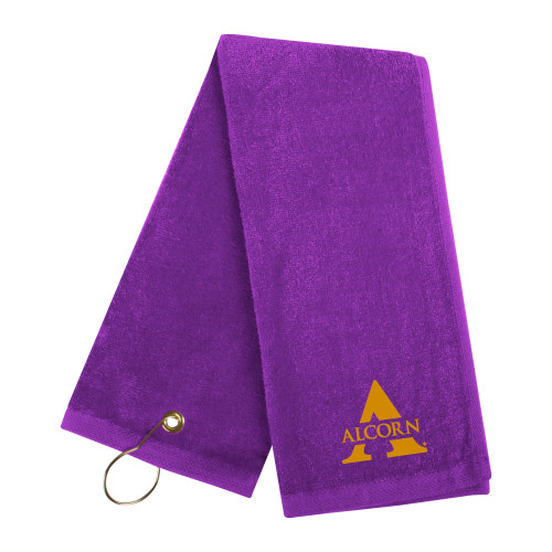  Purple Golf Towel - Alcorn A