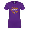 Thumbnail image for  Next Level Womens Purple Boyfriend Tee