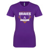 Thumbnail image for  Next Level Womens Purple Boyfriend Tee
