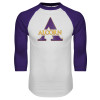 Thumbnail image for  White/Purple Raglan Baseball T Shirt