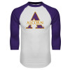 Thumbnail image for  White/Purple Raglan Baseball T Shirt