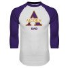 Thumbnail image for  White/Purple Raglan Baseball T Shirt