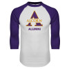 Thumbnail image for  White/Purple Raglan Baseball T Shirt