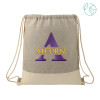 Thumbnail image for  Split Recycled Cotton Grey/Natural Drawstring Bag