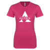 Thumbnail image for  Next Level Womens Fuchsia Boyfriend Tee
