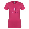Thumbnail image for  Next Level Womens Fuchsia Boyfriend Tee