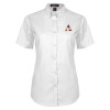 Thumbnail image for  Womens White Twill Button Up Short Sleeve