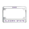 Thumbnail image for  Metal Motorcycle License Plate Frame in Chrome