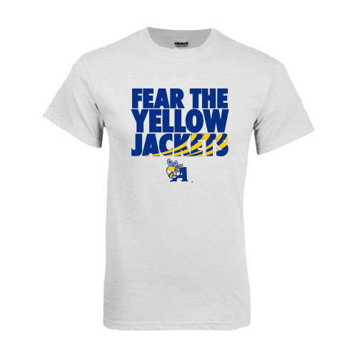  White T Shirt - Fear the Yellow Jackets