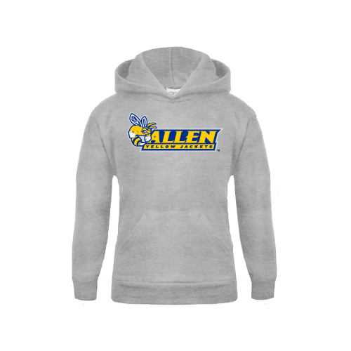  Youth Grey Fleece Hood - Official Logo