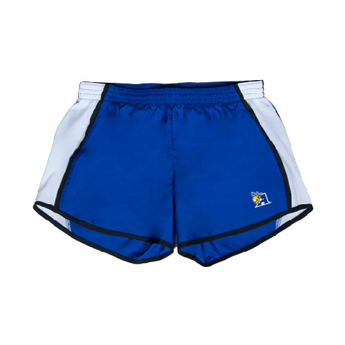  Womens Royal/White Team Short - A Logo