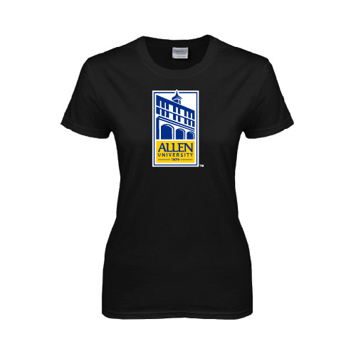  Womens Black Short Sleeve Tee - Edu Mark