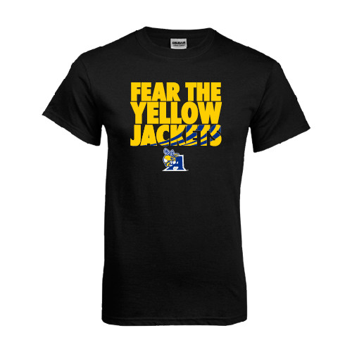  Black T Shirt - Fear the Yellow Jackets