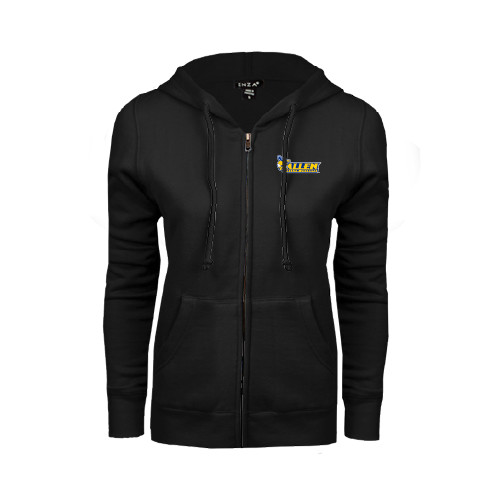 Allen University ENZA Womens Black Fleece Full Zip Hoodie