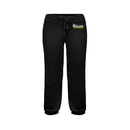  ENZA Womens Black Banded Fleece Capri - Official Logo