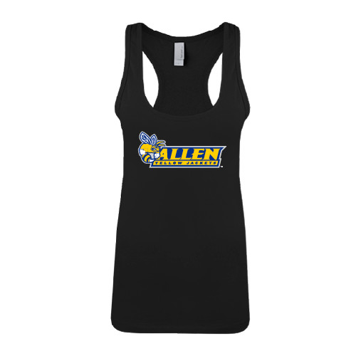  Next Level Womens Black Racerback Tank  - Official Logo