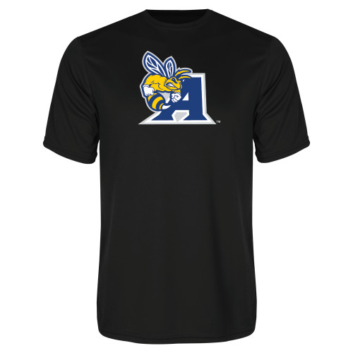  Black Performance Tee - A Logo