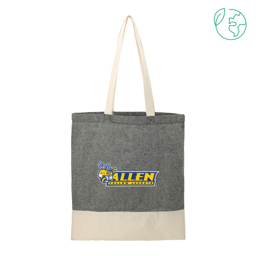  Split Recycled Black Cotton Twill Convention Tote - Official Logo