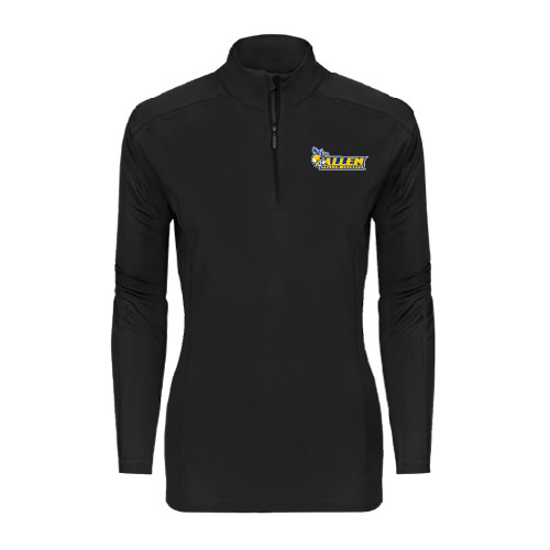  Syntrel Womens Black Interlock 1/4 Zip - Official Logo