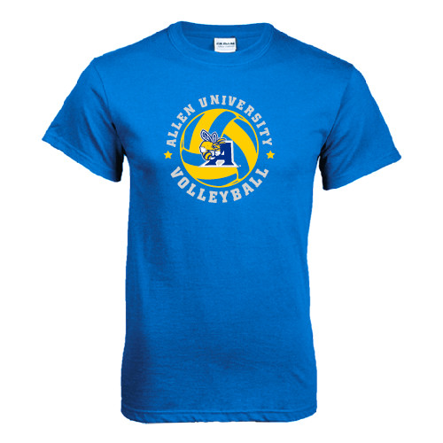  Royal T Shirt - Logo in Volleyball