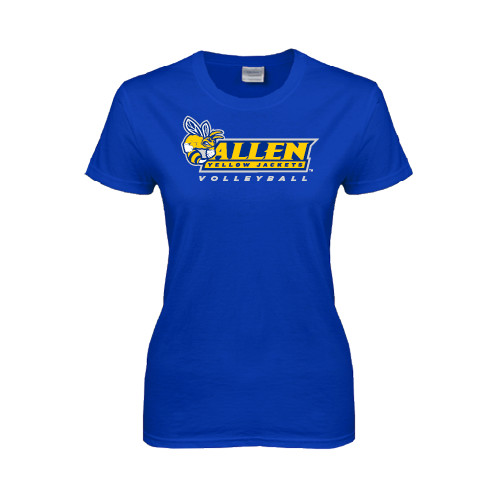  Womens Royal Short Sleeve Tee - Volleyball