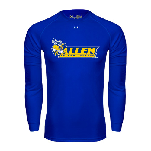  Under Armour Royal Long Sleeve Tech Tee - Official Logo