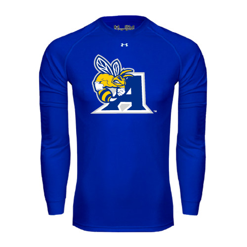  Under Armour Royal Long Sleeve Tech Tee - A Logo