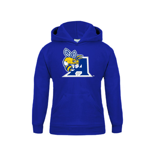  Youth Royal Fleece Hoodie - A Logo