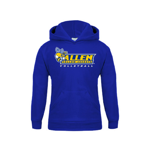  Youth Royal Fleece Hoodie - Volleyball