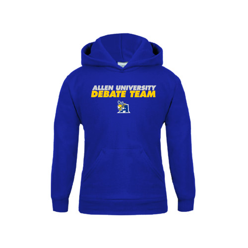  Youth Royal Fleece Hoodie - Stacked words Debate Team