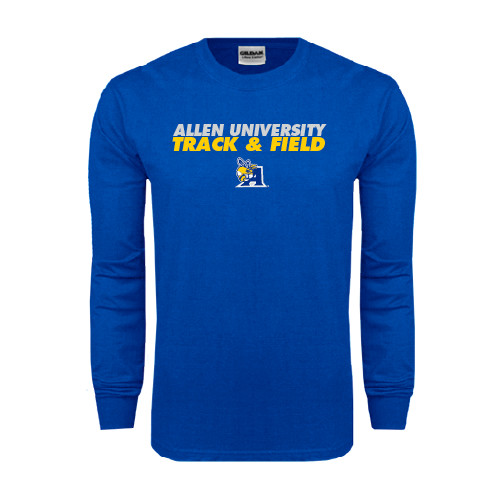  Royal Long Sleeve T Shirt - Stacked words Track