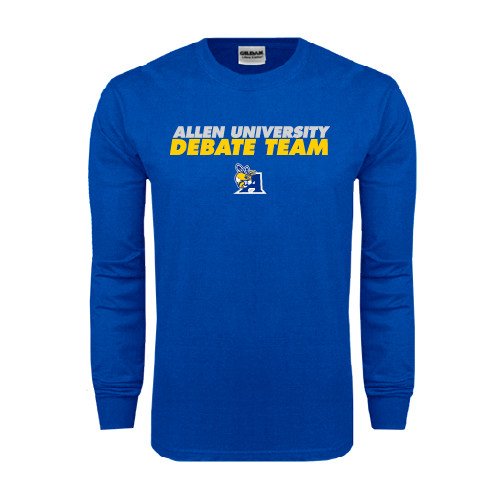  Royal Long Sleeve T Shirt - Stacked words Debate Team