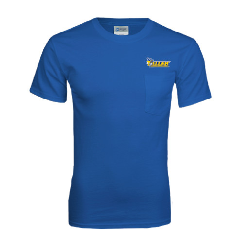  Royal T Shirt w/Pocket - Official Logo