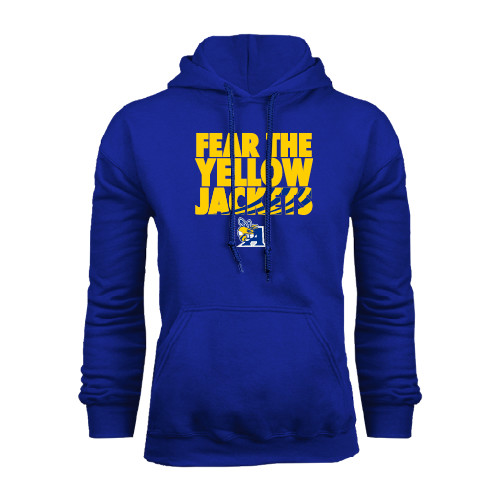  Royal Fleece Hoodie - Fear the Yellow Jackets