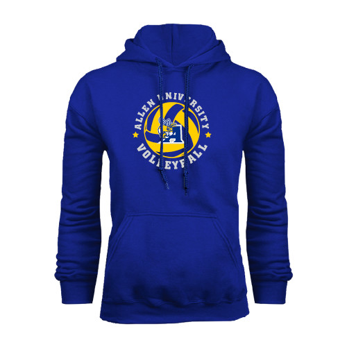  Royal Fleece Hoodie - Logo in Volleyball