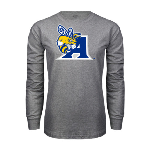  Grey Long Sleeve T Shirt - A Logo