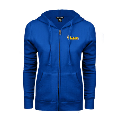  ENZA Womens Royal Fleece Full Zip Hoodie - Official Logo
