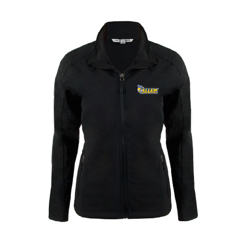  Womens Black Softshell Jacket - Official Logo