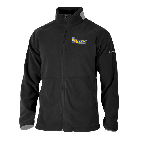  Columbia Black Everest Ridge Fleece Full Zip Jacket - Official Logo
