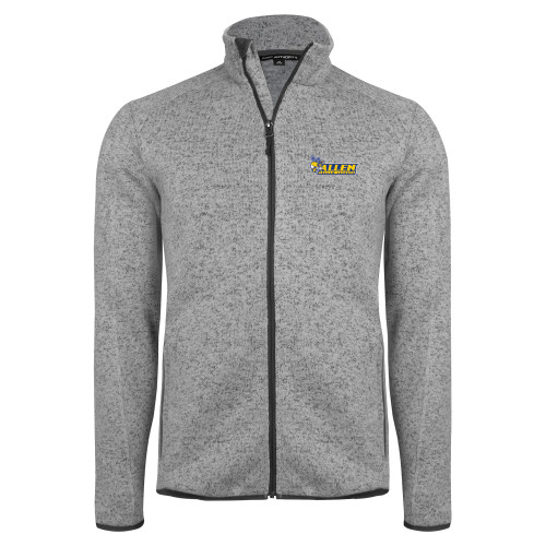  Grey Heather Sweater Fleece Jacket - Official Logo
