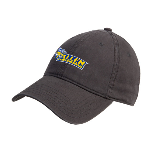  Charcoal Unstructured Adjustable Low Profile Hat - Official Logo