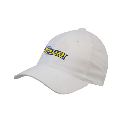  White Flexfit Structured Low Profile Hat - Official Logo