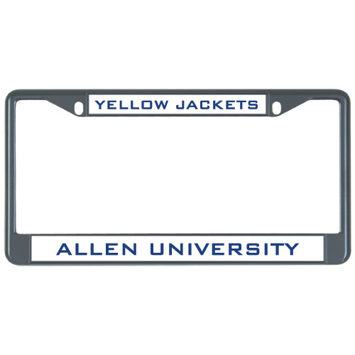  Metal License Plate Frame in Black - Yellow Jackets