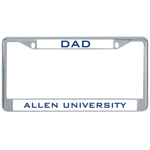  Dad Metal License Plate Frame in Chrome - Dad